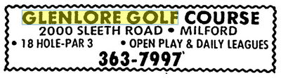 Glenlore Golf Course (Glenlore Golf Club) - April 1985 Ad (newer photo)